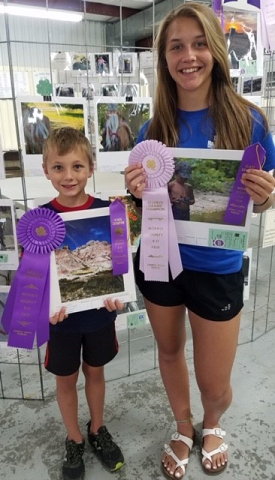 Photography Winners: Grand Champion Junior - Brayden Jarvis and Reserve Grand Champion - Brittley King