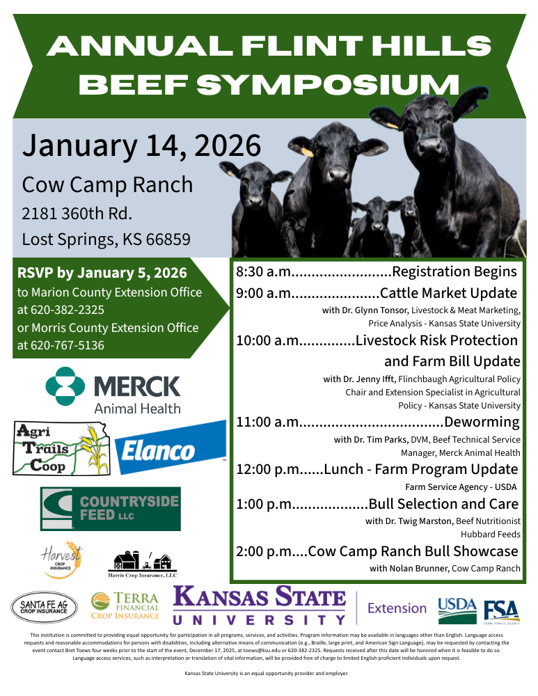 Flint Hills Beef Symposium Informational Flyer